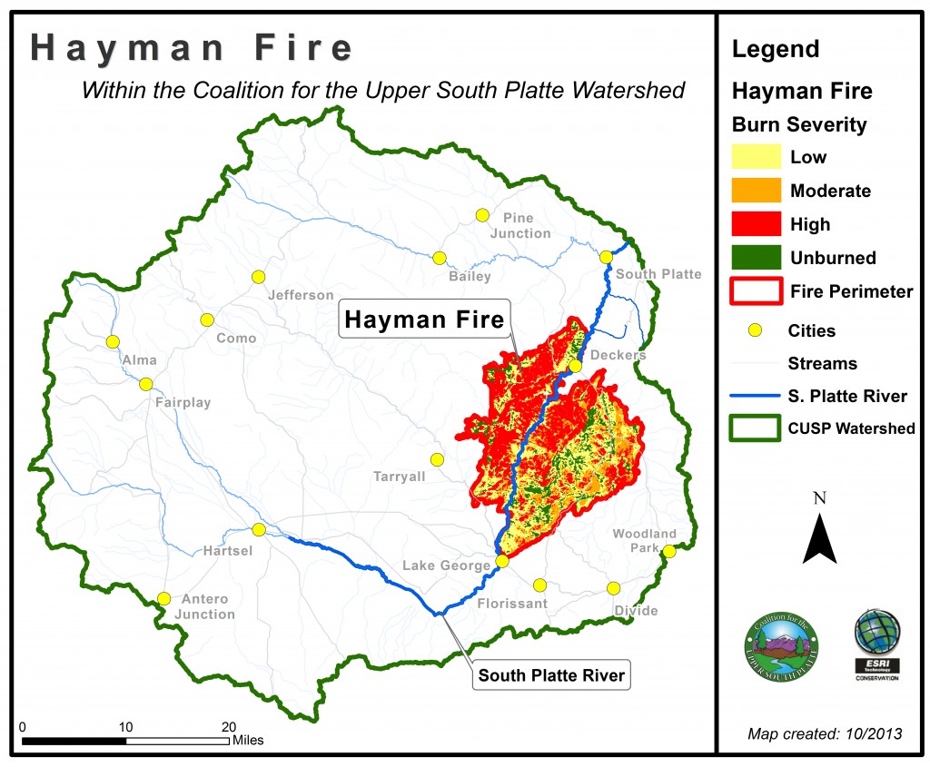 Hayman Fire Map