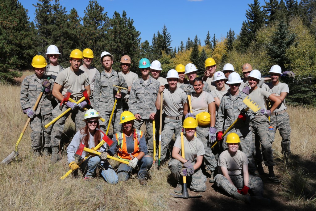 Cadets improve trails at Florissant Fossil Beds National Monument
