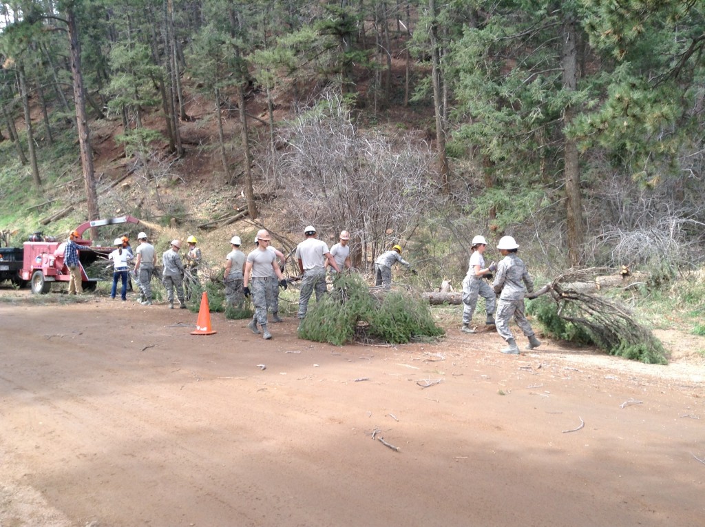 Cadets participate in Wildfire Preparedness Day in Palmer Lake